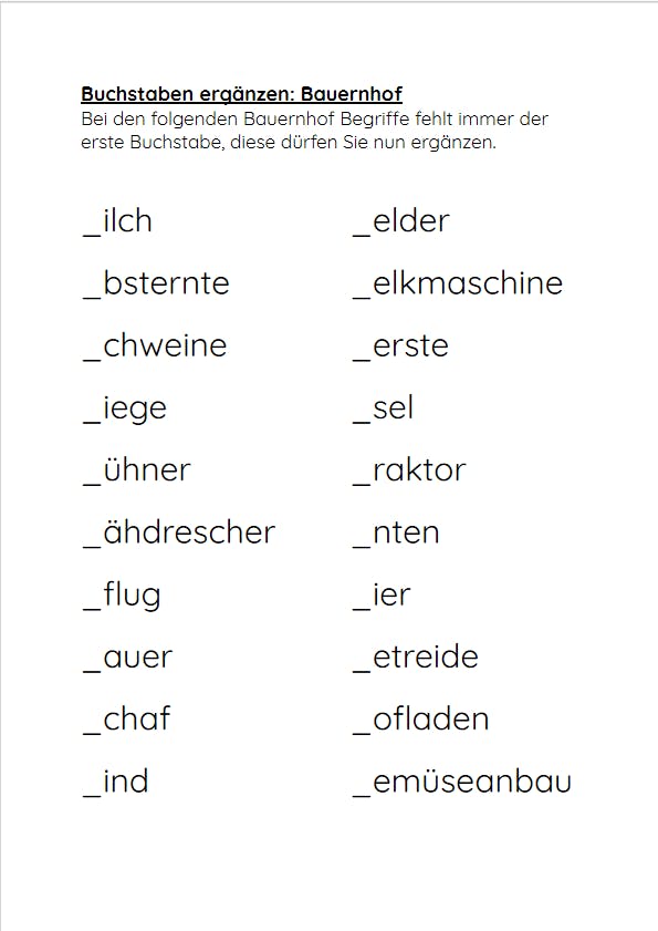 8 Rätsel Buchstaben ergänzen BLOG Aktivierungen